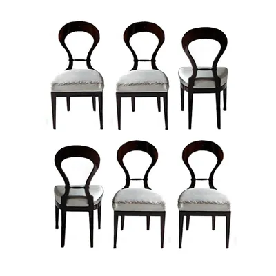 Biedermeier Side Chairs, Set of 8 — image 6