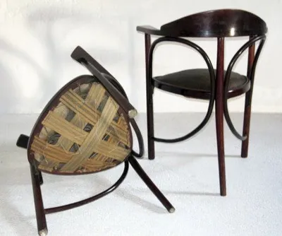 Thonet Brother Three Legged Chairs — image 4