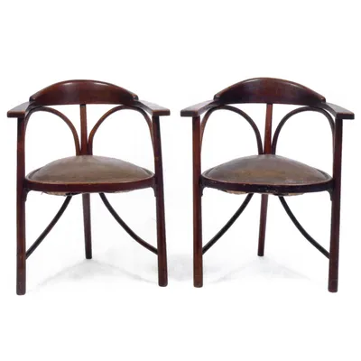 Thonet Brother Three Legged Chairs