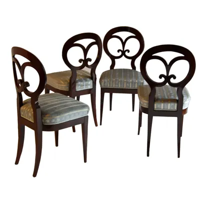 Biedermeier Side Chairs Set of 4 — image 4