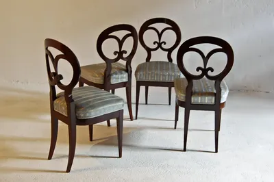 Biedermeier Side Chairs Set of 4 — image 2