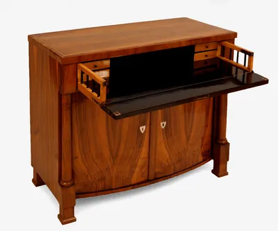 Biedermeier Writing Chest w Columns — image 2
