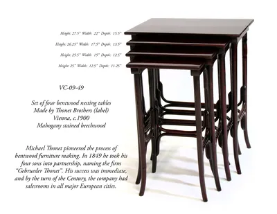 Set of Thonet Nesting Tables — image 12