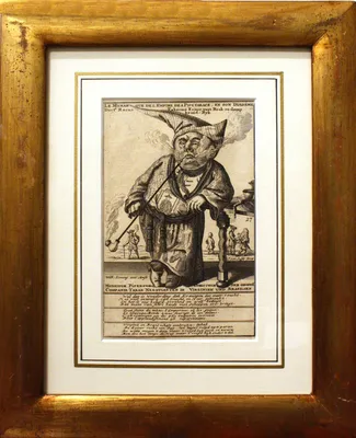 Two Engravings of Caricatures by Wilhelm Koning