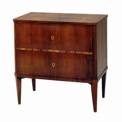 Biedermeier Walnut Chest of Drawers