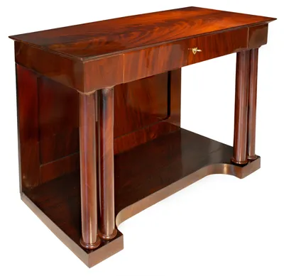 Biedermeier mahogany console — image 2