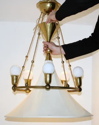 French Art Deco Light Fixture — image 7