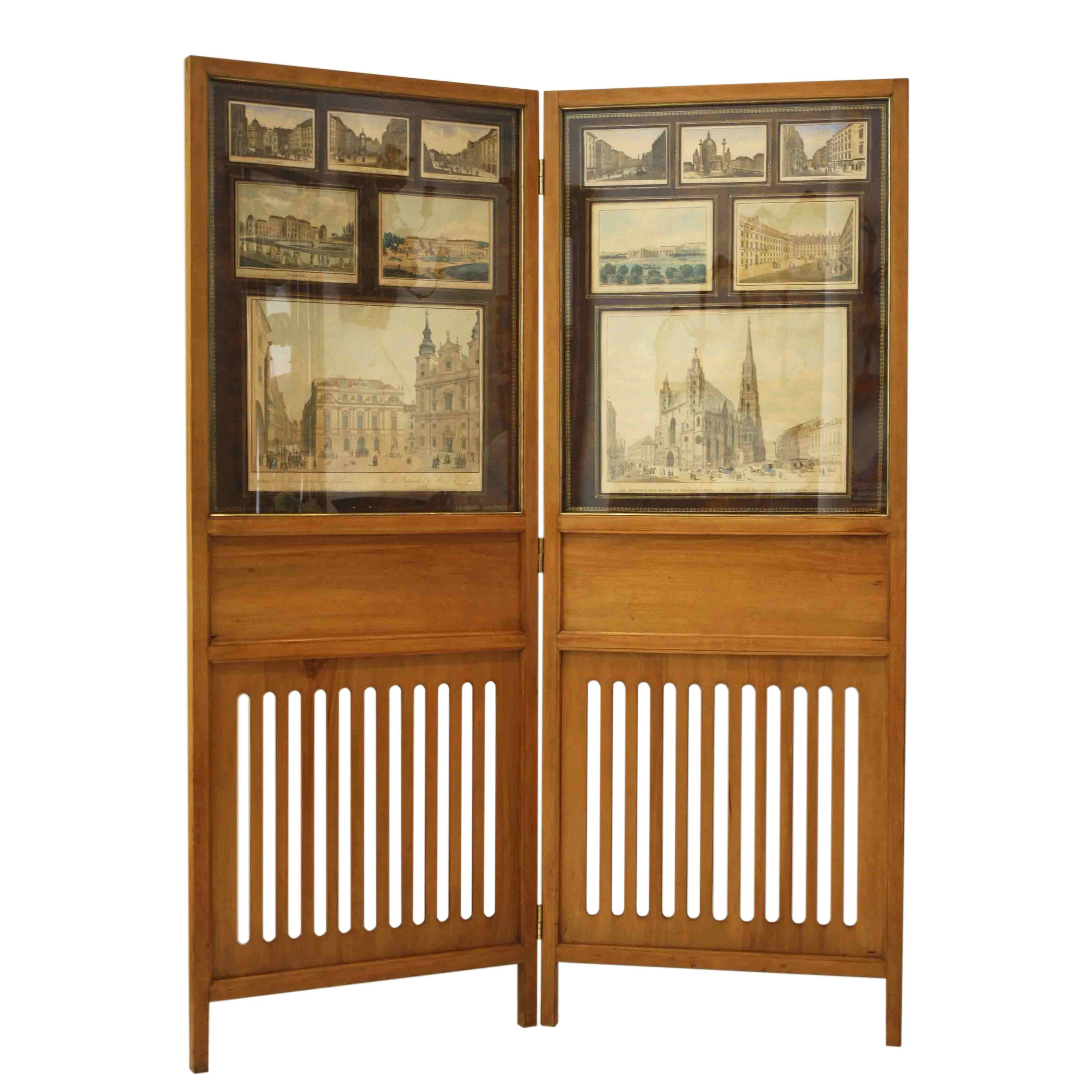 Two-Fold Pictorial Screen
