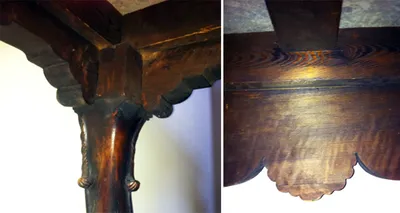 Italian Baroque Carved Desk with Marble Top — image 20
