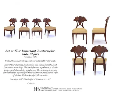 Set of Four Danhauser Chairs — image 3