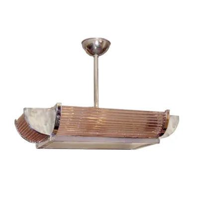 Art Deco Glass Chandelier