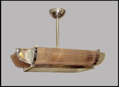 Art Deco Glass Chandelier — image 2
