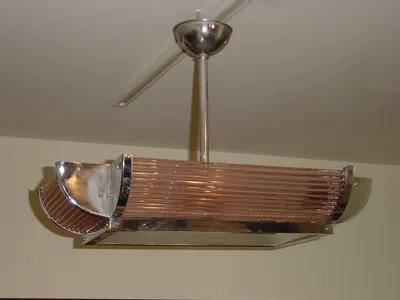 Art Deco Glass Chandelier — image 3