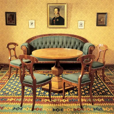 Biedermeier Danhauser Settee — image 2