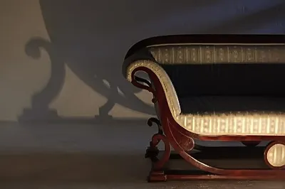 Biedermeier Danhauser Settee — image 3