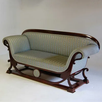 Biedermeier Danhauser Settee — image 6