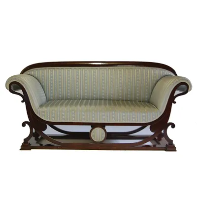 Biedermeier Danhauser Settee — image 9