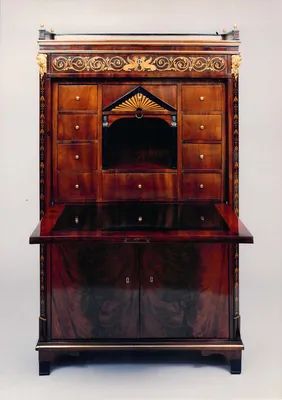Biedermeier Mahogany Secretaire — image 36
