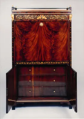 Biedermeier Mahogany Secretaire — image 33