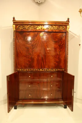 Biedermeier Mahogany Secretaire — image 47