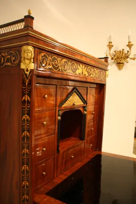 Biedermeier Mahogany Secretaire — image 42