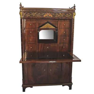 Biedermeier Mahogany Secretaire — image 53