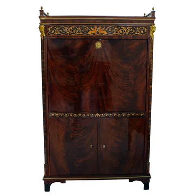 Biedermeier Mahogany Secretaire — image 43