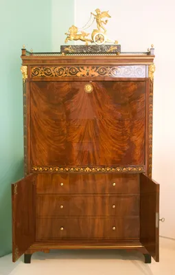 Biedermeier Mahogany Secretaire — image 15