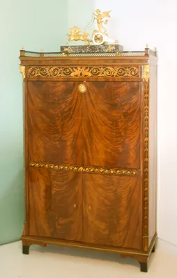 Biedermeier Mahogany Secretaire — image 20