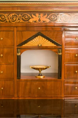 Biedermeier Mahogany Secretaire — image 38