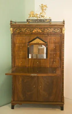 Biedermeier Mahogany Secretaire — image 50