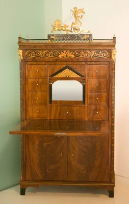 Biedermeier Mahogany Secretaire — image 19