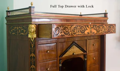 Biedermeier Mahogany Secretaire — image 18