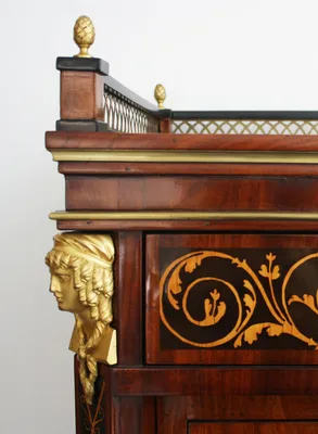 Biedermeier Mahogany Secretaire — image 3