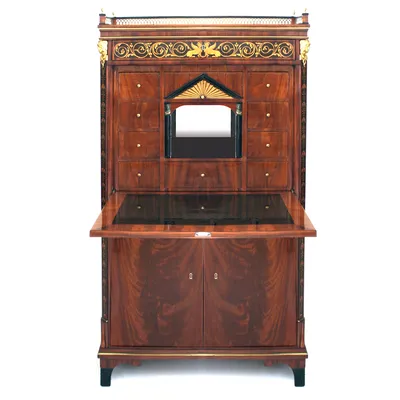 Biedermeier Mahogany Secretaire