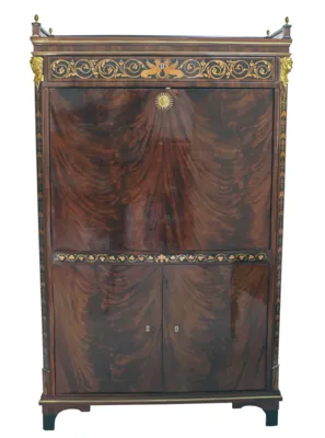Biedermeier Mahogany Secretaire — image 70