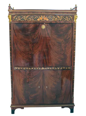 Biedermeier Mahogany Secretaire — image 52