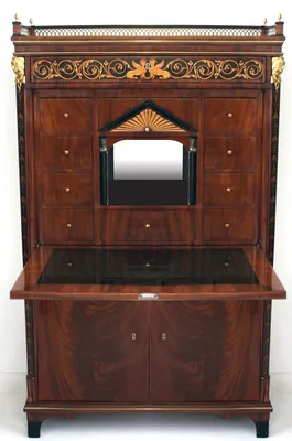 Biedermeier Mahogany Secretaire — image 67