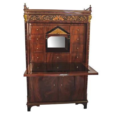 Biedermeier Mahogany Secretaire — image 21