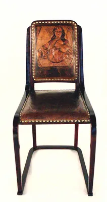 Tooled Leather Chair by J&J Kohn — image 4