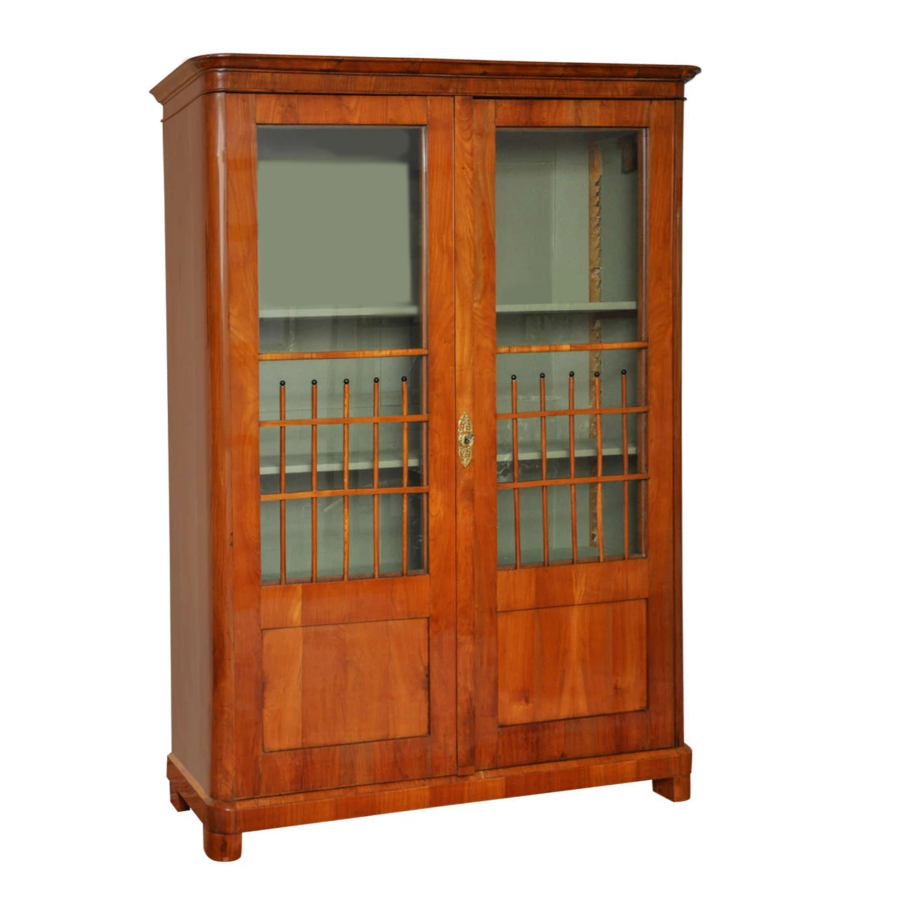 Cherry and Ebonized Biedermeier Showcase