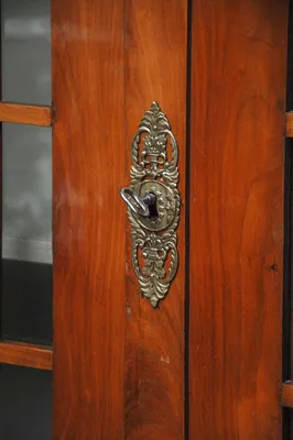 Cherry and Ebonized Biedermeier Showcase — image 7