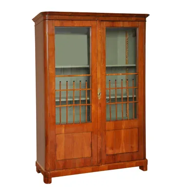 Cherry and Ebonized Biedermeier Showcase
