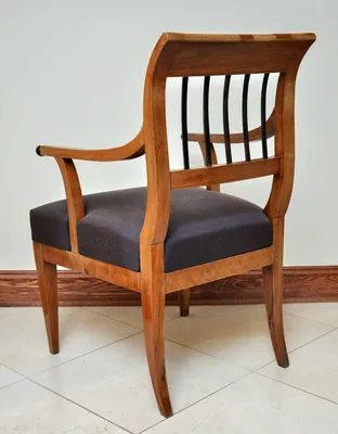 Biedermeier Walnut Armchair — image 4