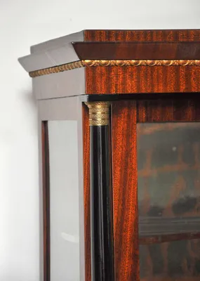 Biedermeier Mahogany Vitrine