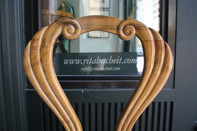 Set of Four Lyrical Biedermeier Chairs — image 9