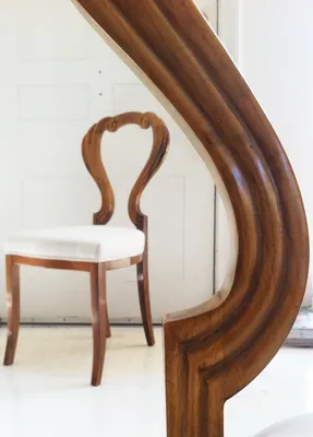 Set of Four Lyrical Biedermeier Chairs — image 7