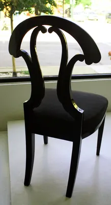 Ebonized Biedermeier Chair — image 5