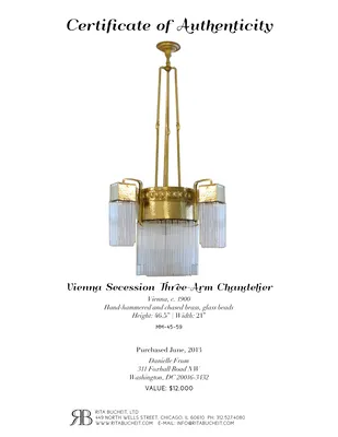 Vienna Secession Hanging Lamp — image 2