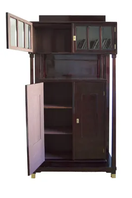 Mahogany Buffet Display Cabinet — image 7